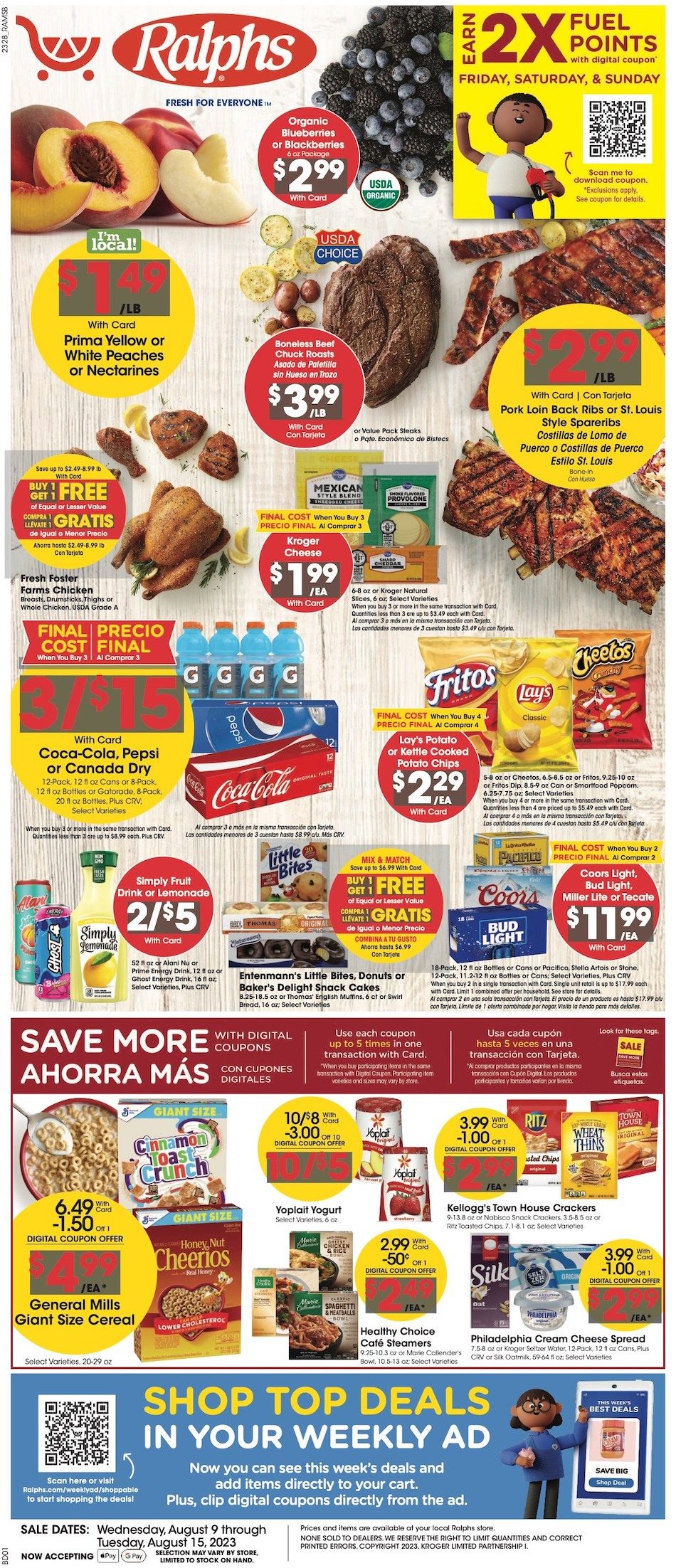 Ralphs Weekly Ad 9th – 15th August 2023 Page 1
