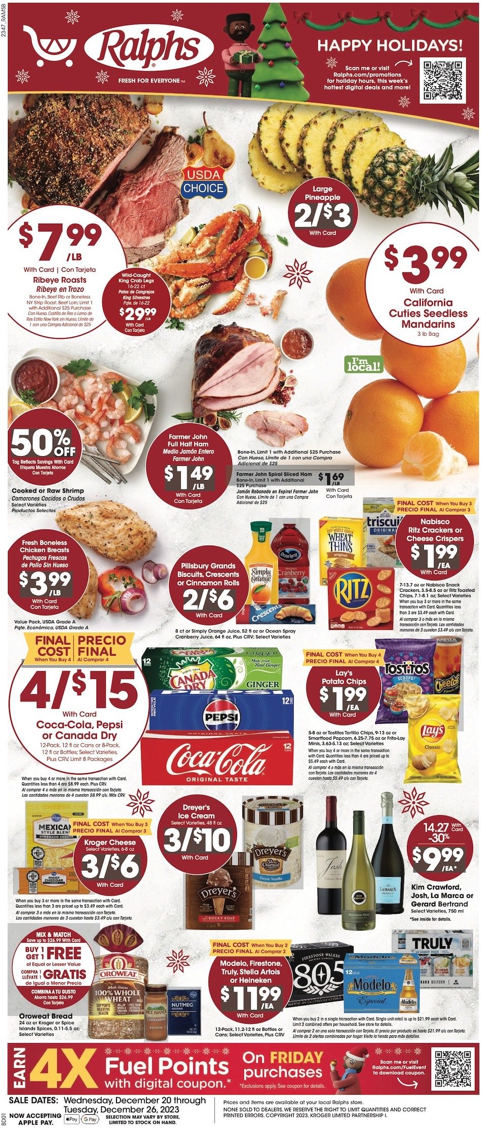 Ralphs Christmas Ad 20th – 26th December 2023 Page 1