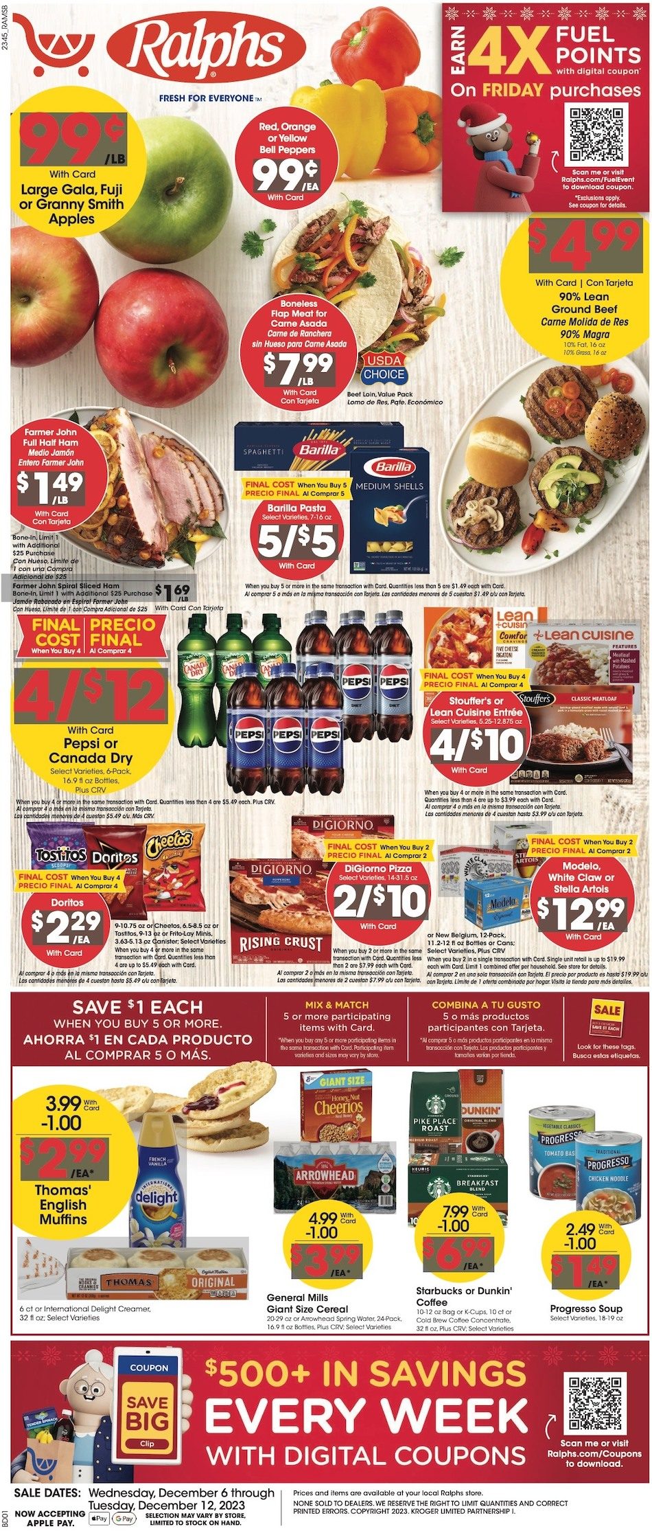 Ralphs Weekly Ad 6th – 12th December 2023 Page 1