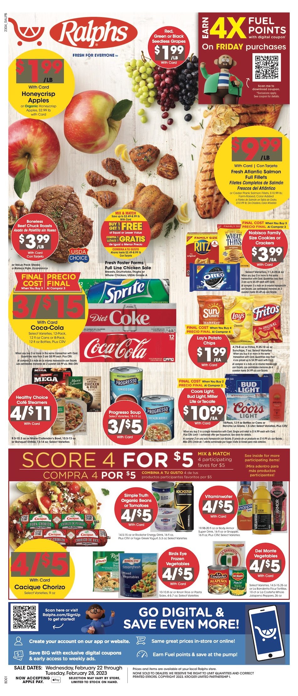 Ralphs Weekly Ad Sale 22nd – 28th February 2023 Page 1