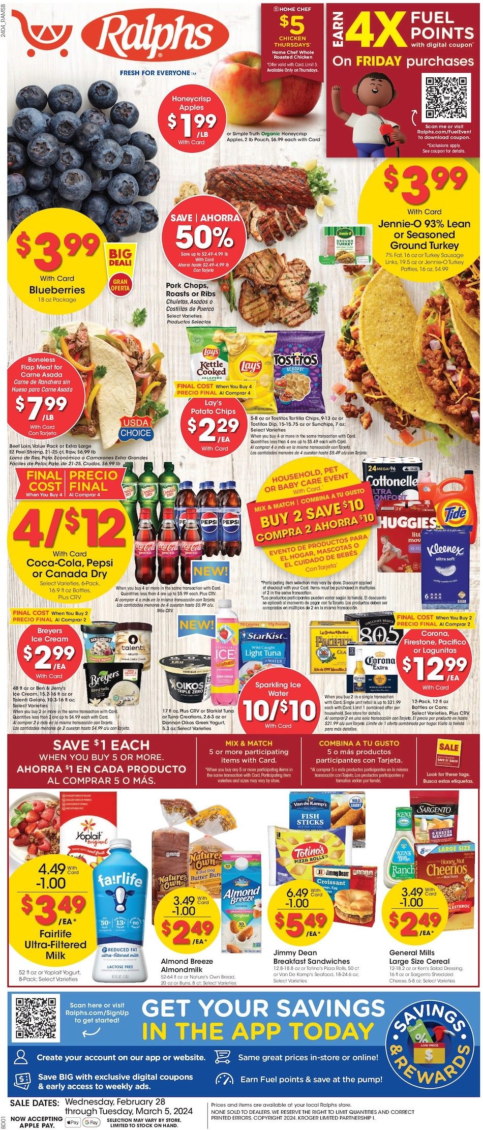Ralphs Weekly Ad 28th February – 5th March 2024 Page 1