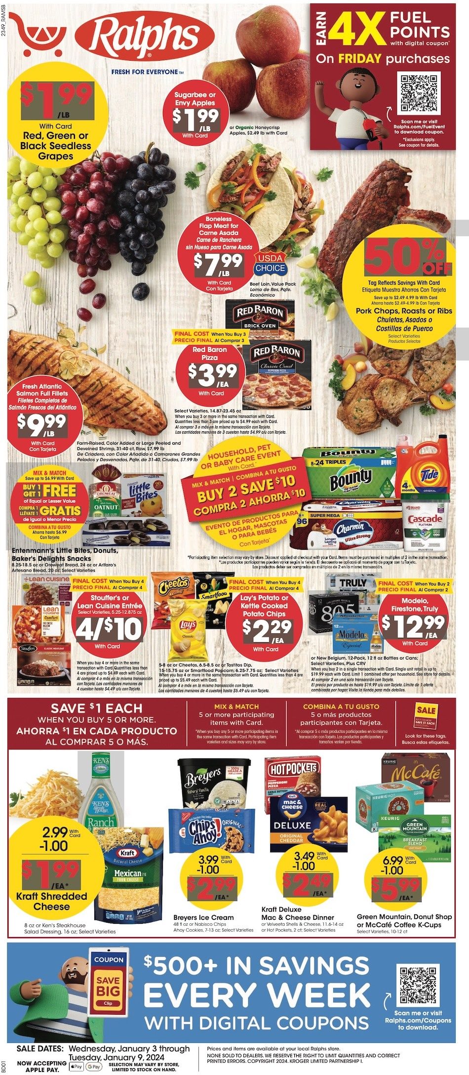 Ralphs Weekly Ad 3rd – 9th January 2024 Page 1