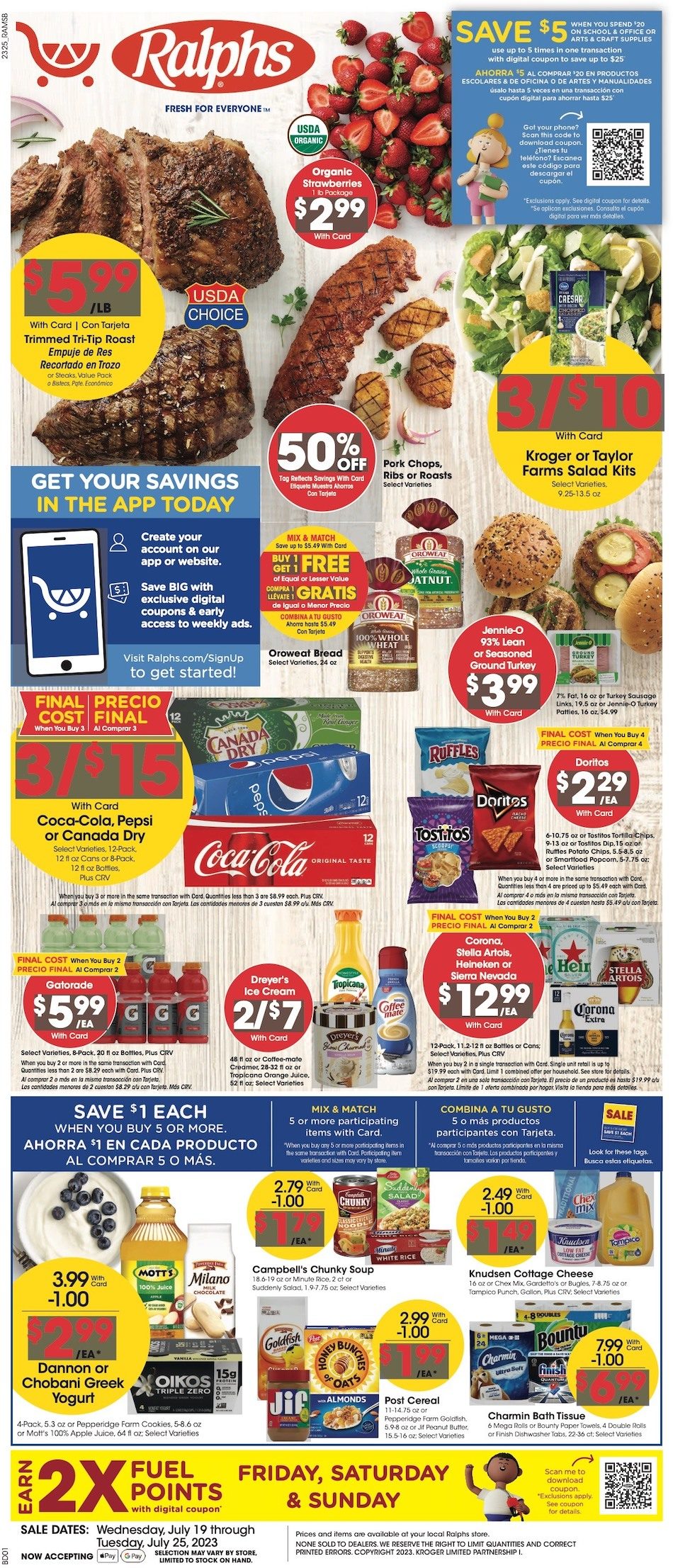 Ralphs Weekly Ad 19th – 25th July 2023 Page 1