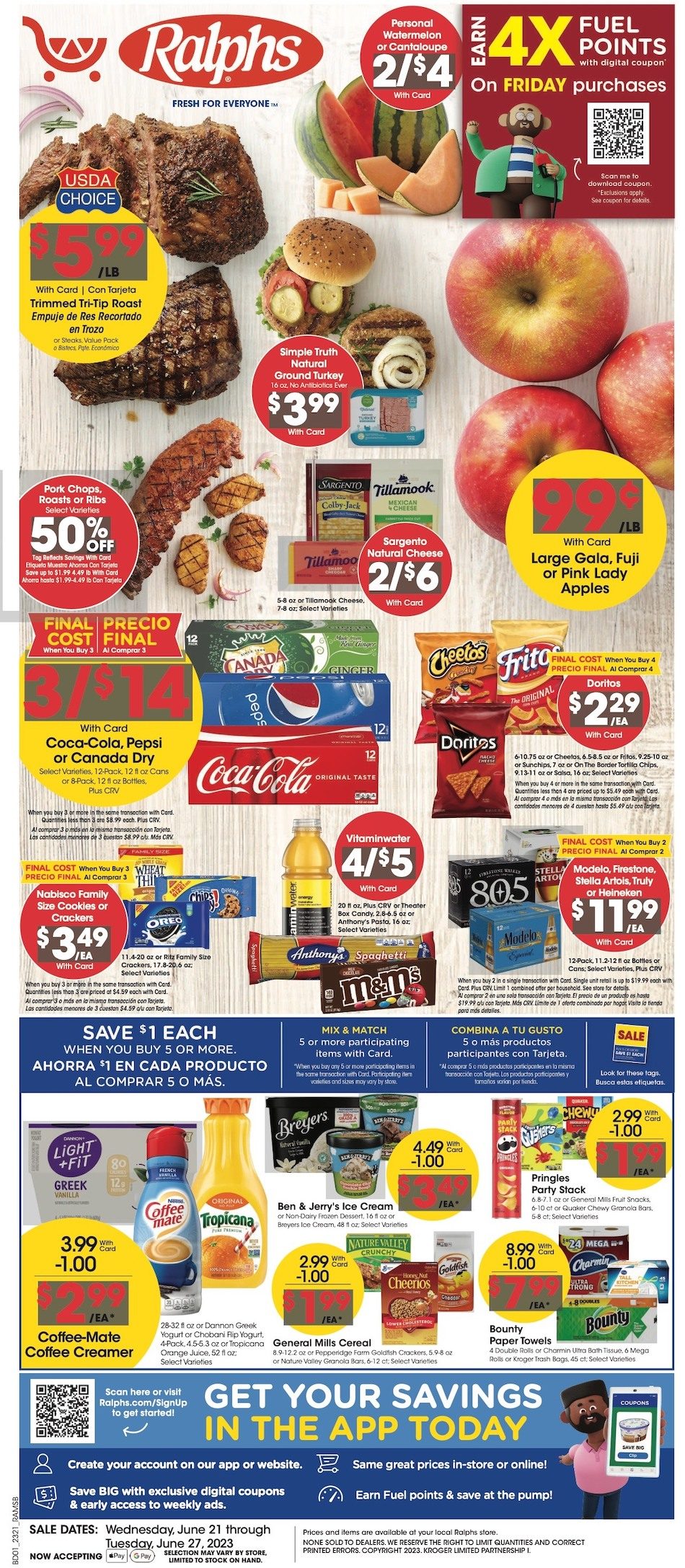 Ralphs Weekly Ad 21st – 27th June 2023 Page 1