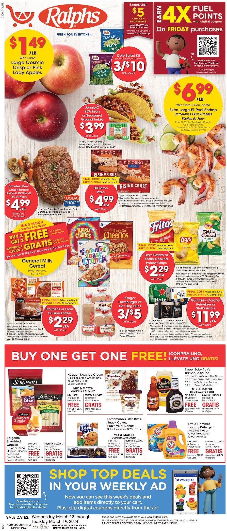 Ralphs Weekly Ad 13th – 19th March 2024 Page 1