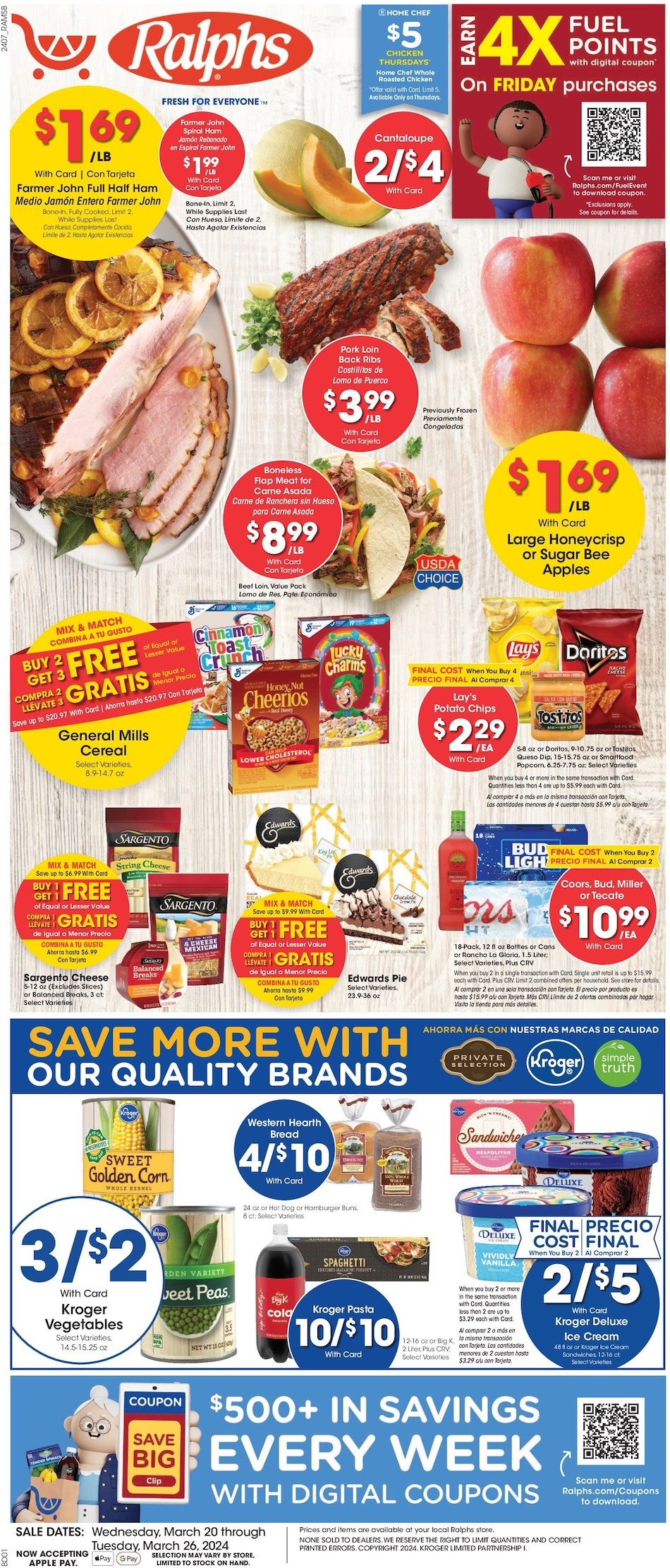 Ralphs Weekly Ad 20th – 26th March 2024 Page 1