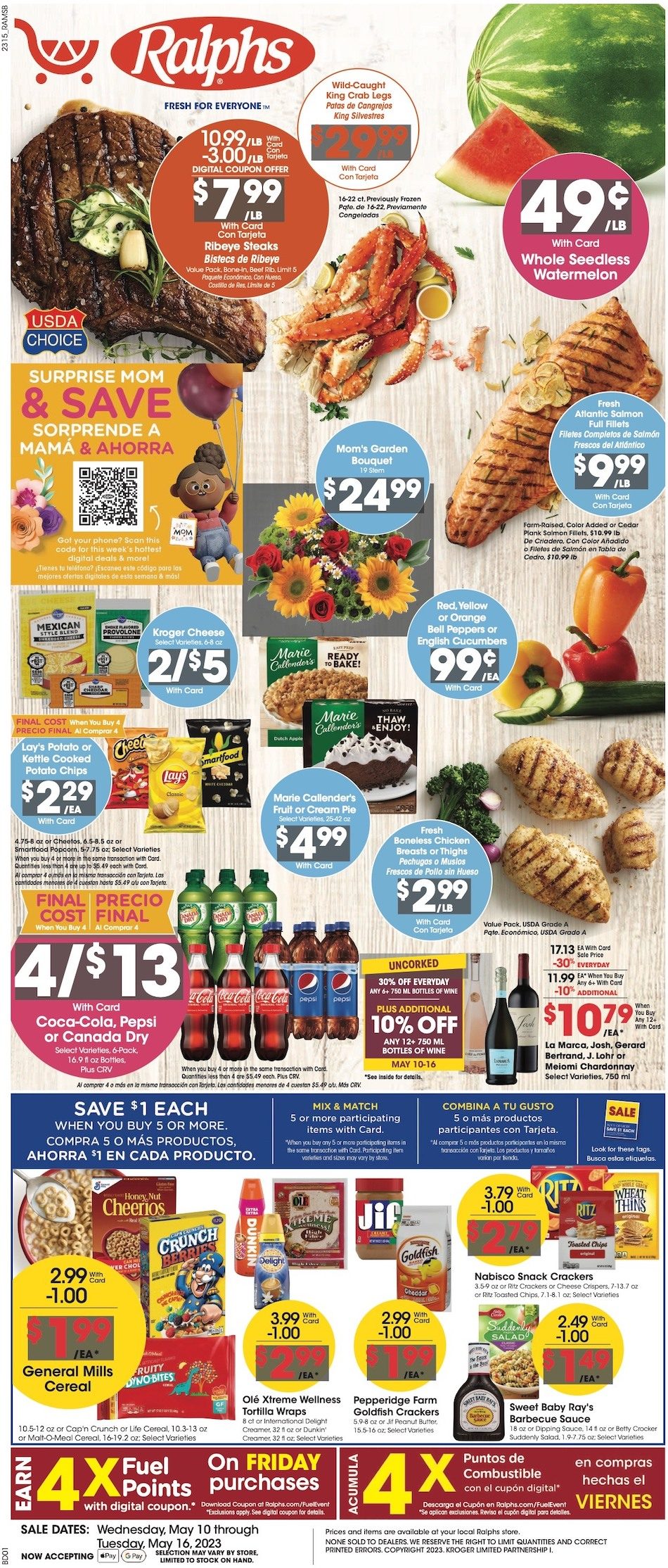 Ralphs Weekly Ad Sale 10th – 16th May 2023 Page 1