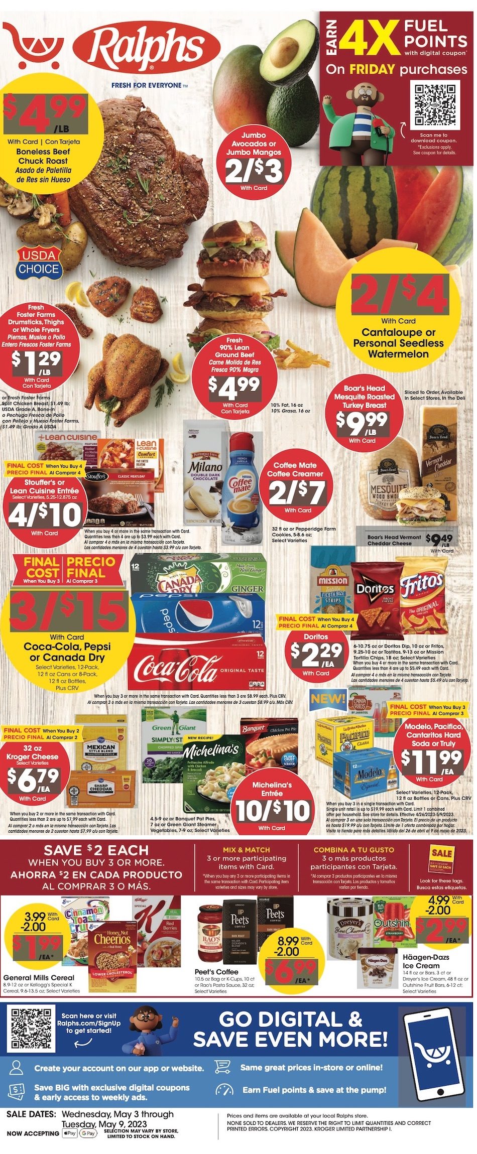 Ralphs Weekly Ad Sale 3rd – 9th May 2023 Page 1