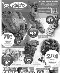 Ralphs Weekly Ad Thanksgiving 15th – 23rd November 2023 page 1 thumbnail