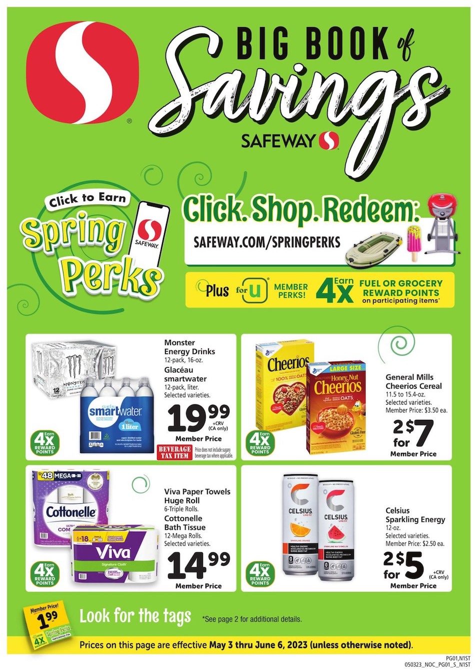 Safeway Ad Big Book Savings 3rd May – 3rd June 2023 Page 1