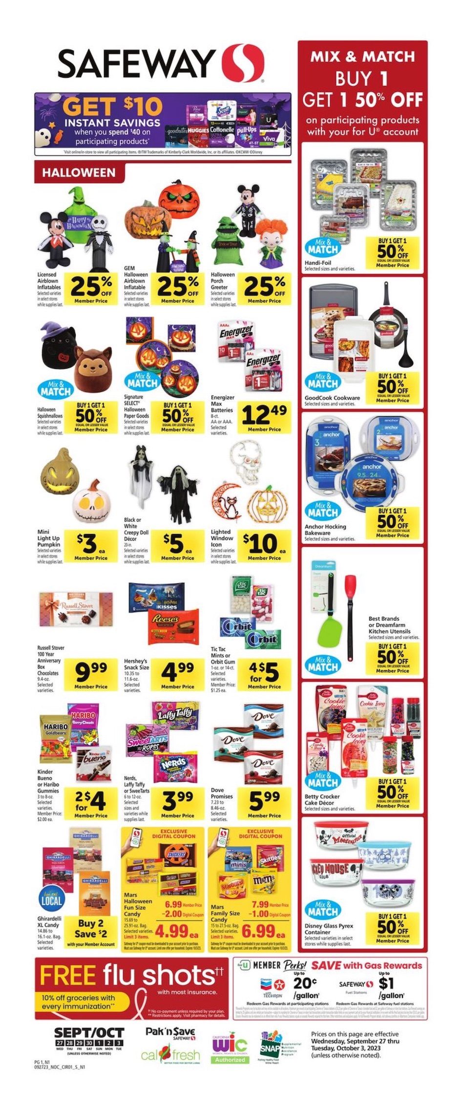 Safeway Ad Health 27th September – 3rd October 2023 Page 1