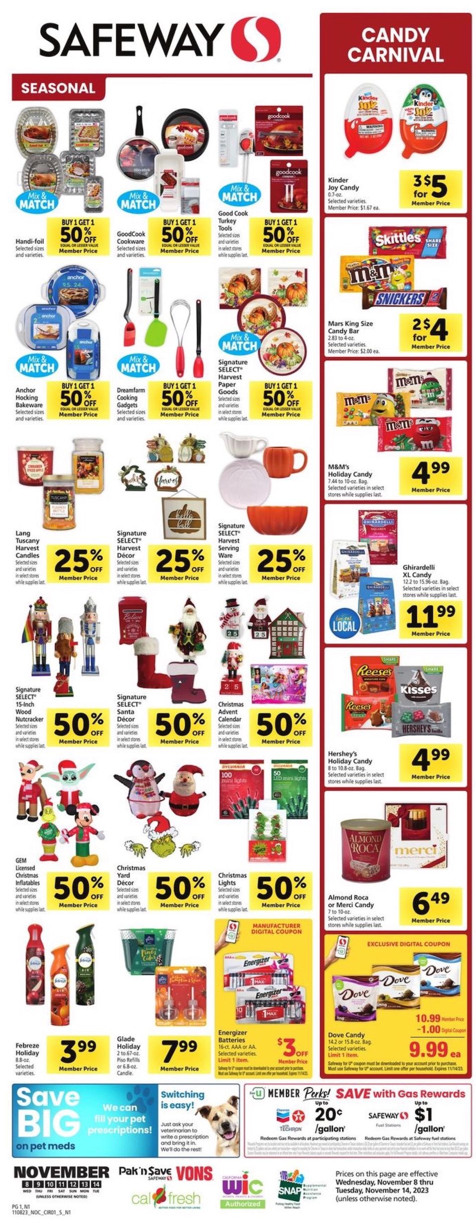 Safeway Ad Home 8th – 14th November 2023 Page 1