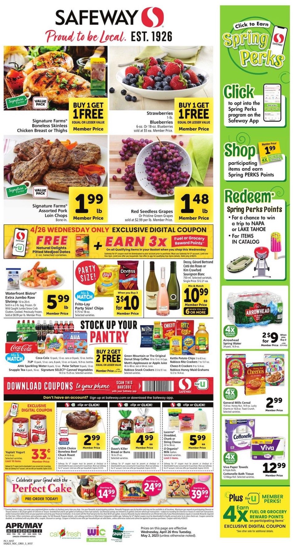 Safeway Weekly Ad 26th April – 2nd May 2023 Page 1