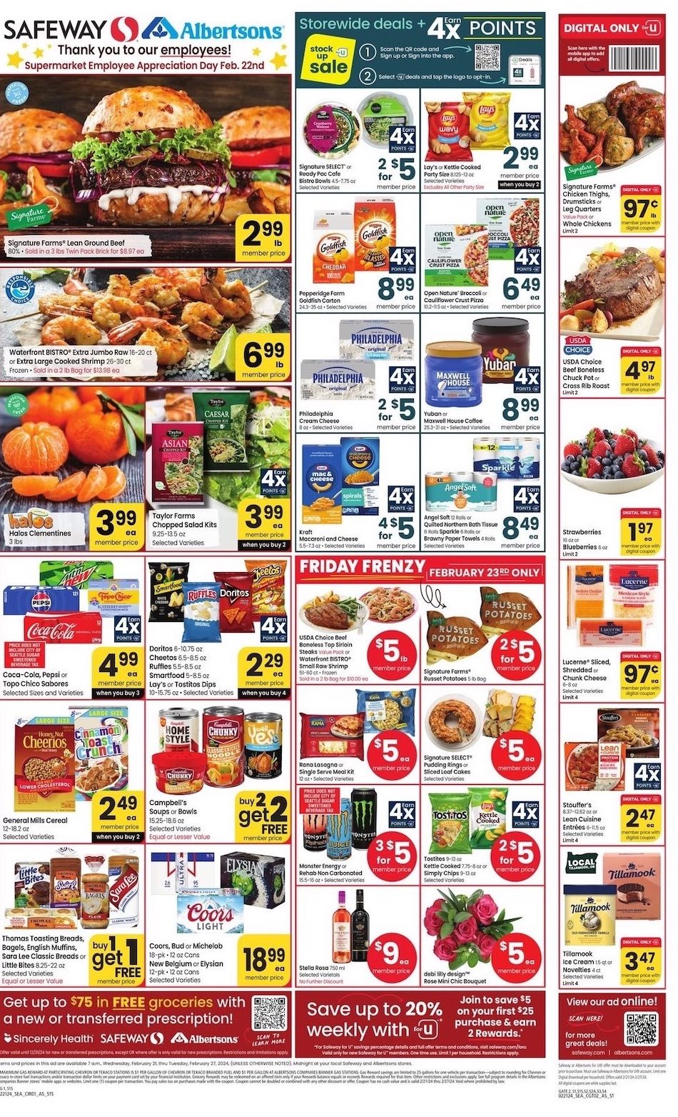 Safeway Weekly Ad 21st – 27th February 2024 Page 1