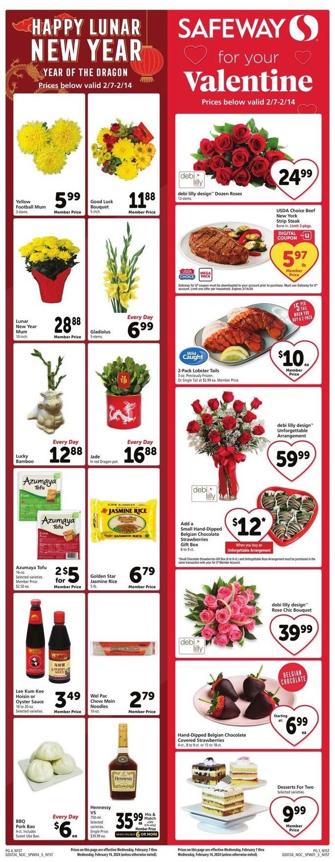 Safeway Weekly Ad 7th – 13th February 2024 Page 1