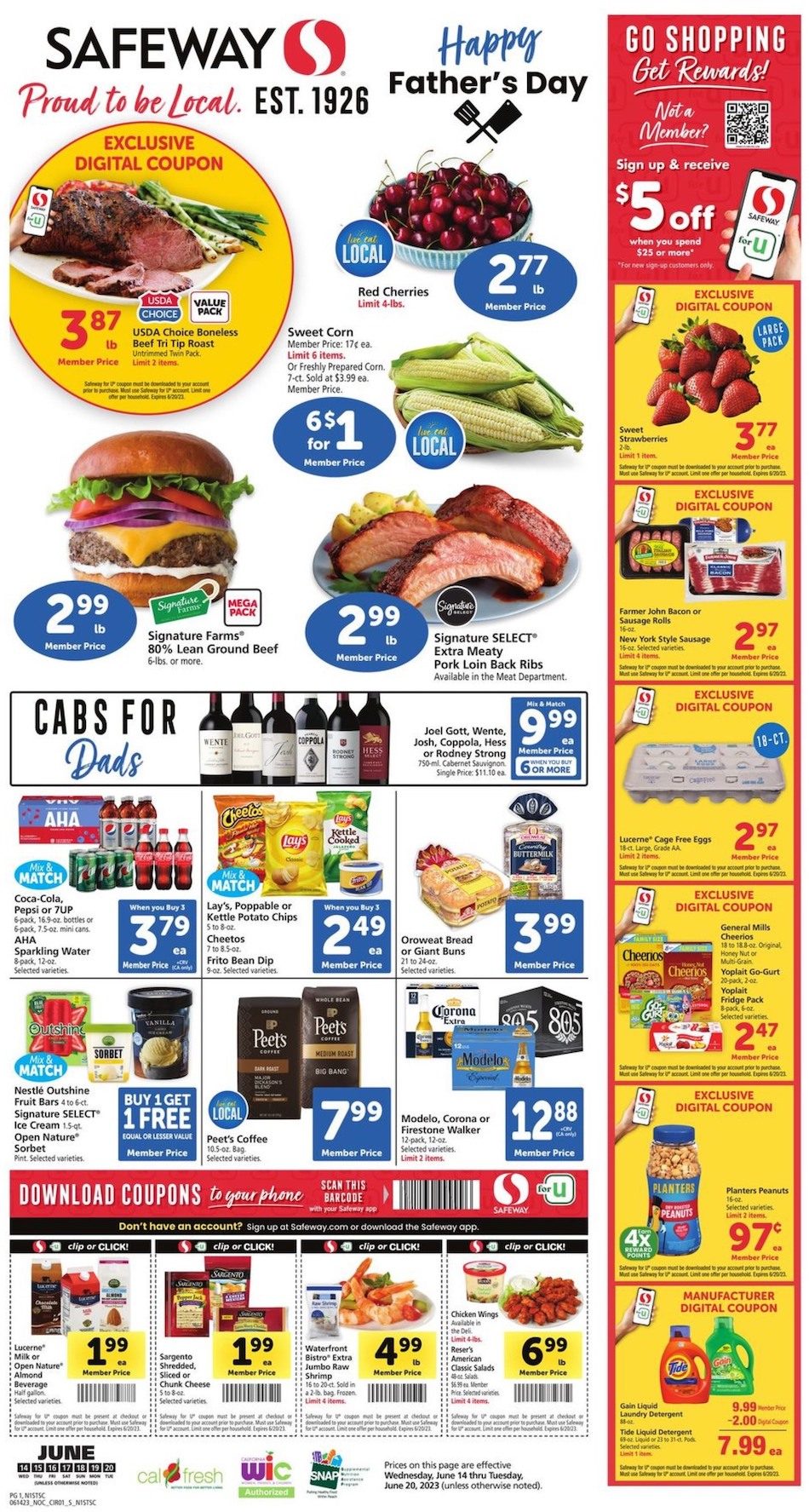 Safeway Weekly Ad 14th – 20th June 2023 Page 1