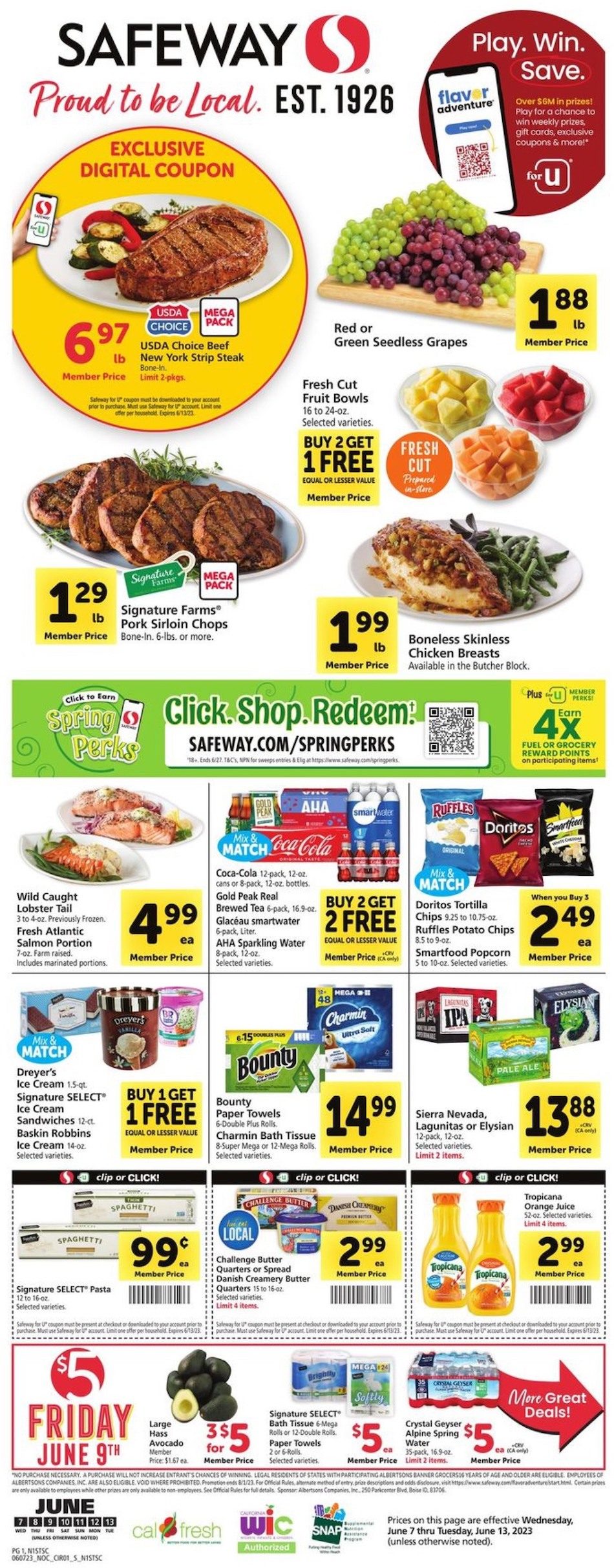 Safeway Weekly Ad 7th – 13th June 2023 Page 1