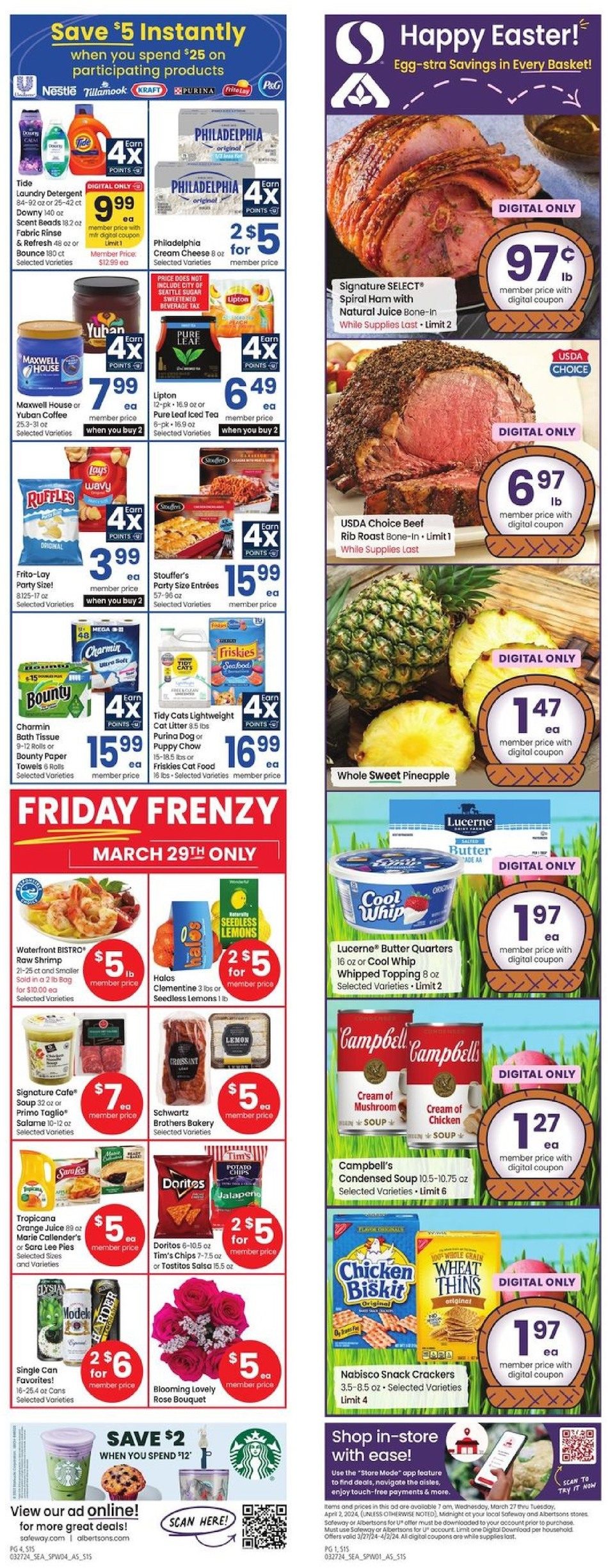 Safeway Weekly Ad 27th March – 2nd April 2024 Page 1