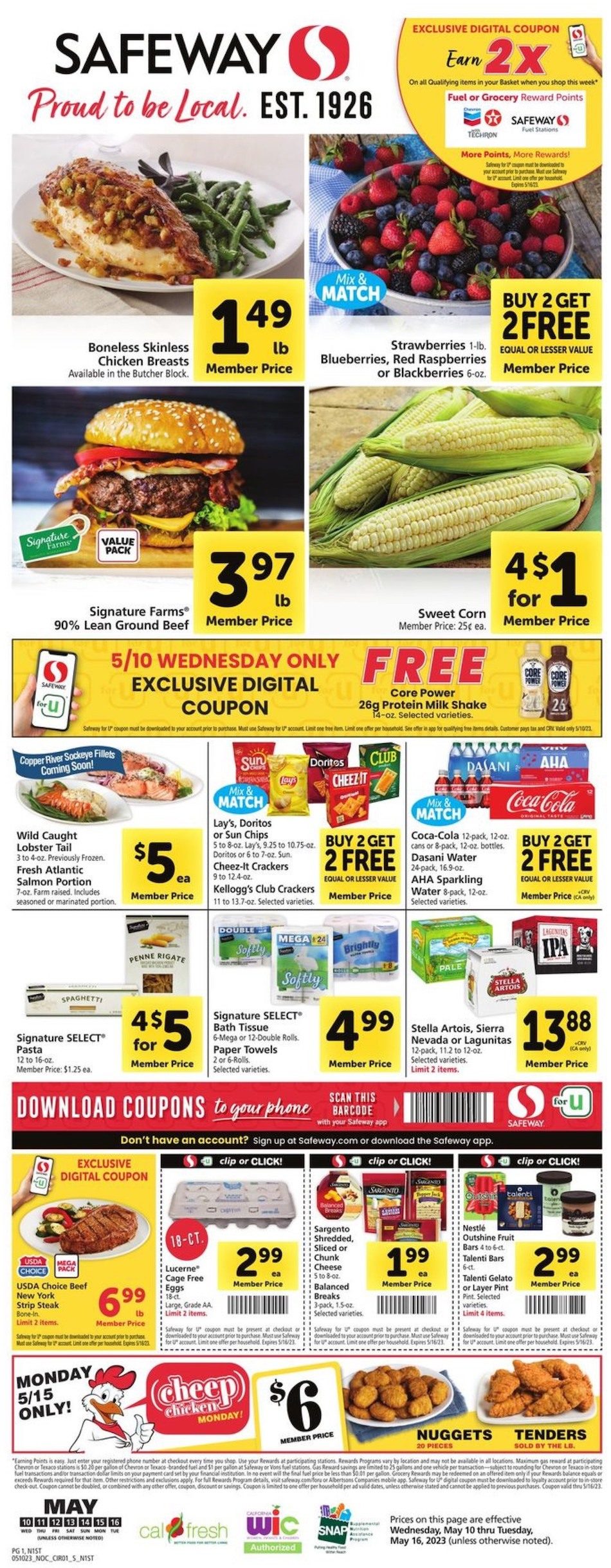 Safeway Weekly Ad Sale 10th – 16th May 2023 Page 1