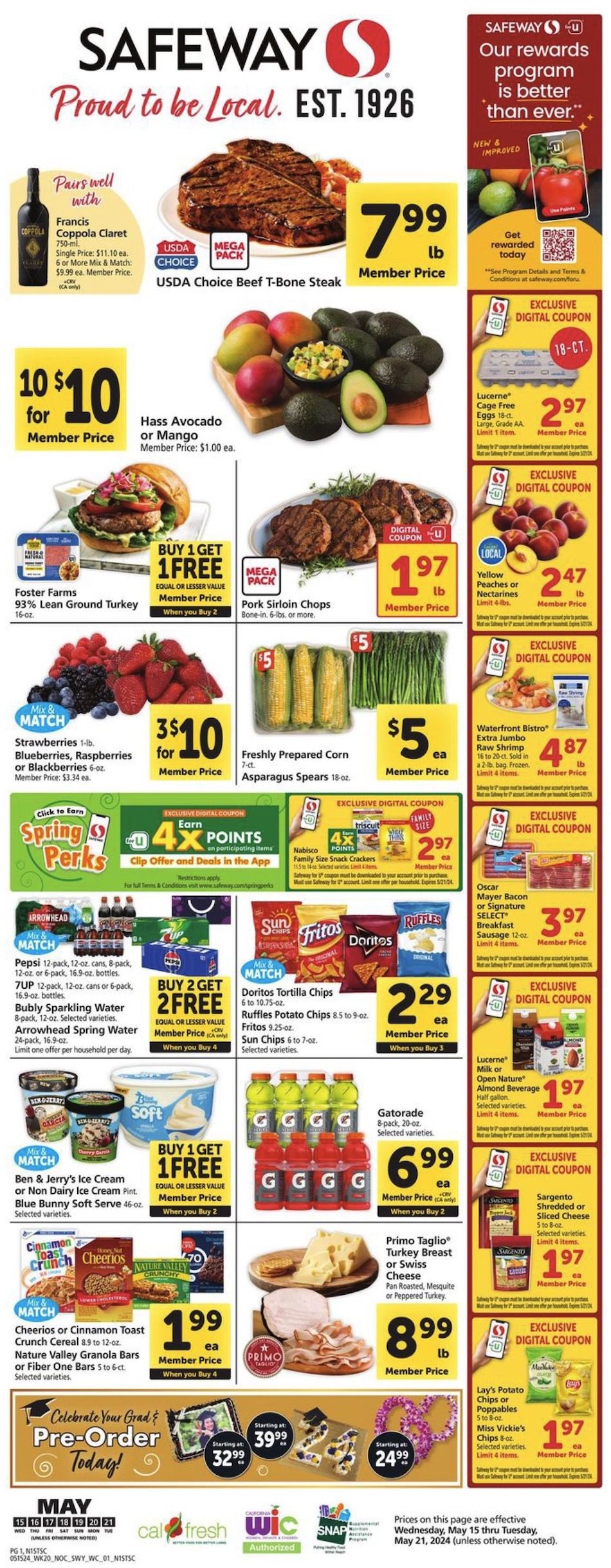 Safeway Weekly Ad 15th – 21st May 2024 Page 1