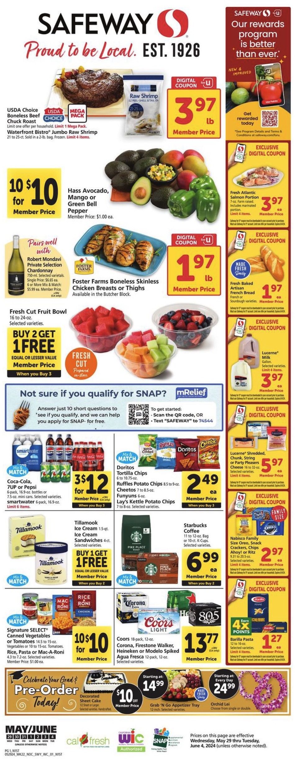 Safeway Weekly Ad 29th May – 5th June 2024 Page 1