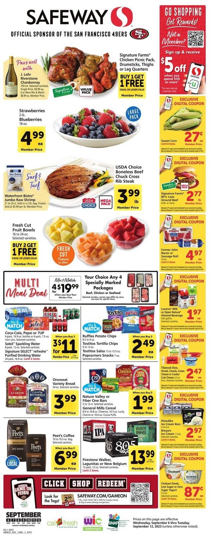 Safeway Weekly Ad 6th – 12th September 2023 Page 1