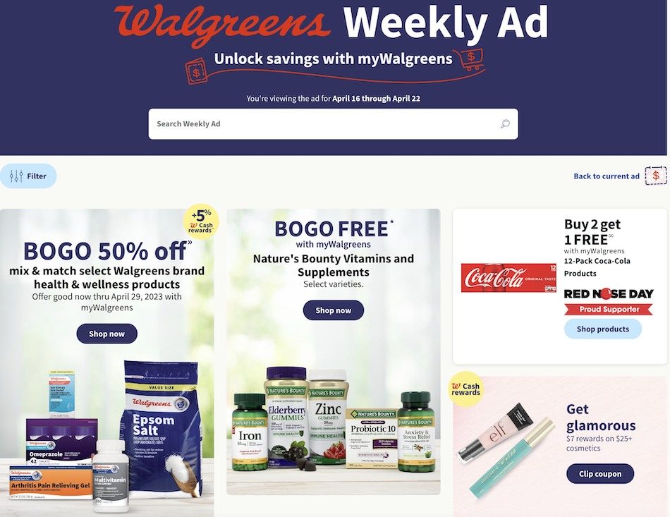 Walgreens Weekly Ad Sale 16th – 22nd April 2023 Page 1
