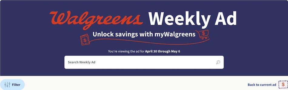 Walgreens Weekly Ad Sale 30th April – 6th May 2023 Page 1