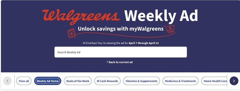 Walgreens Weekly Ad 7th – 13th April 2024 Page 1