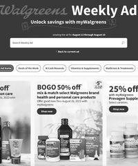 Walgreens Weekly Ad 13th – 19th August 2023 page 1 thumbnail
