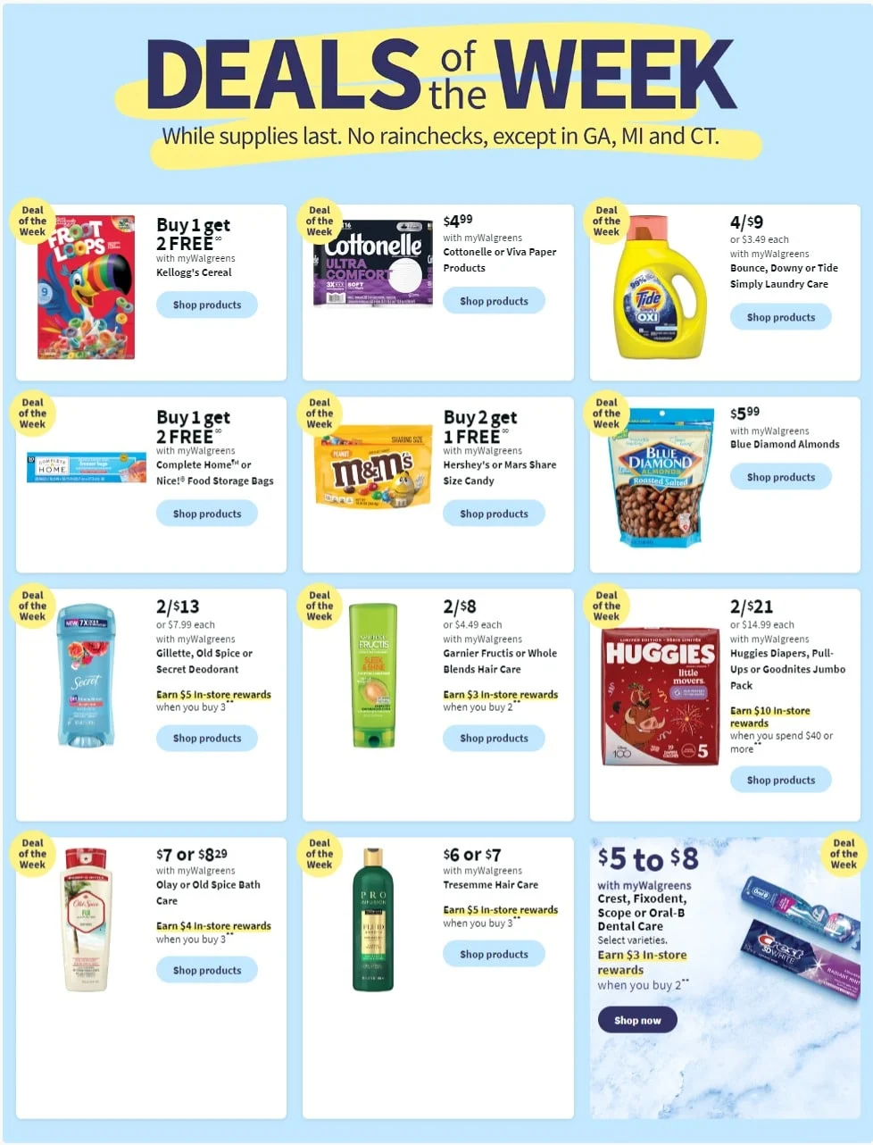 Walgreens Weekly Ad 6th – 12th August 2023 Page 1