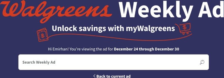 Walgreens Weekly Ad 24th – 30th December 2023 Page 1