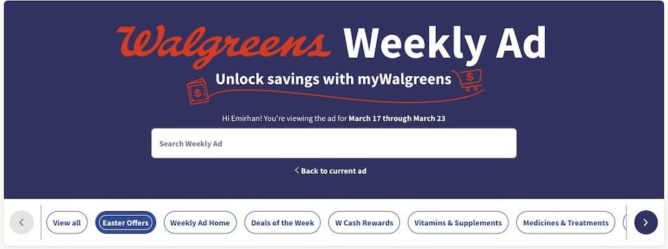 Walgreens Weekly Ad 17th – 23rd March 2024 Page 1