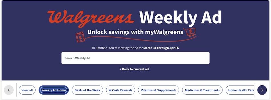 Walgreens Weekly Ad 31st March – 6th April 2024 Page 1