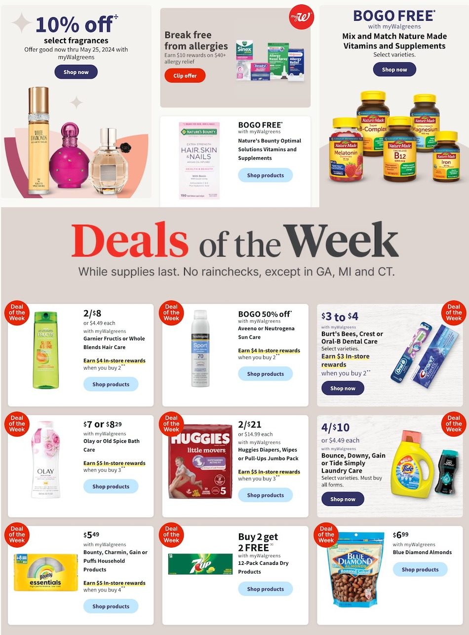 Walgreens Weekly Ad 12th – 18th May 2024 Page 1