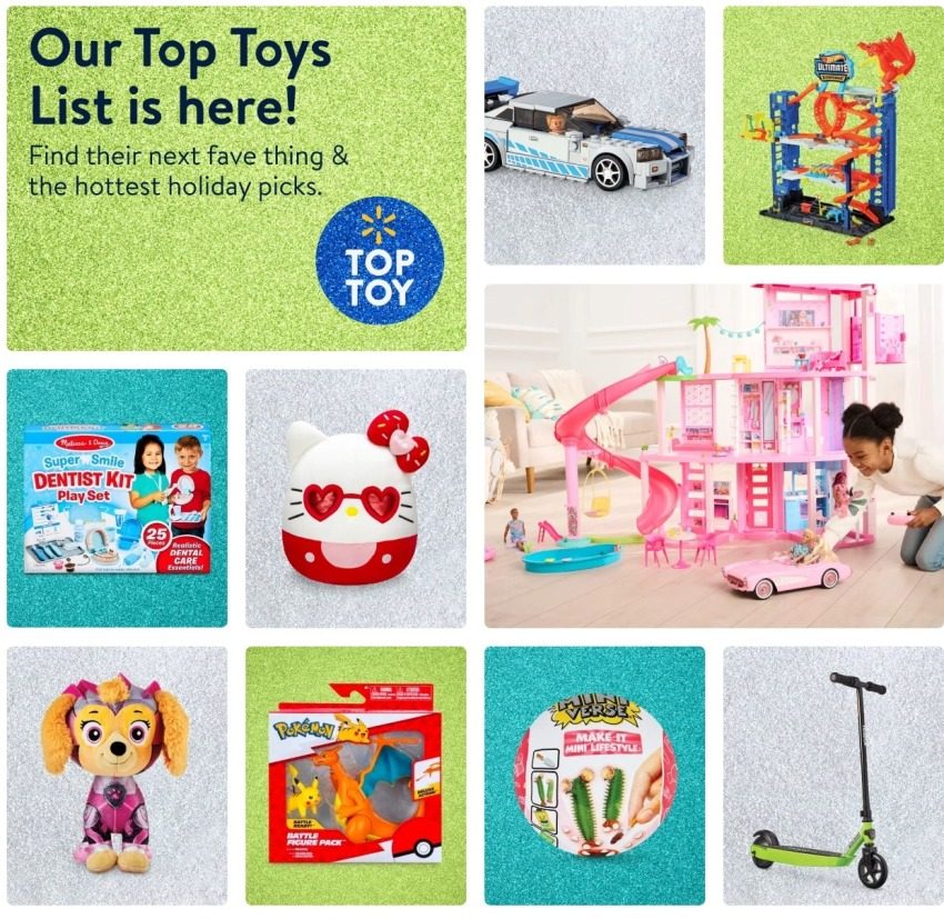 Walmart Toy List – Top Toys 22nd August – 31st December 2023 Page 1